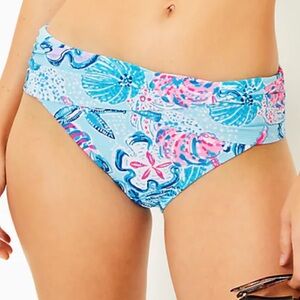 Lilly Pulitzer Blue and Pink Bikini Bottom